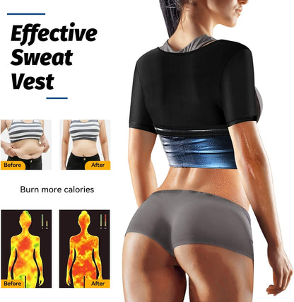 Slimming Sauna Suit: Women's Weight Loss Zip-Up Waist Trainer & Body Shaper