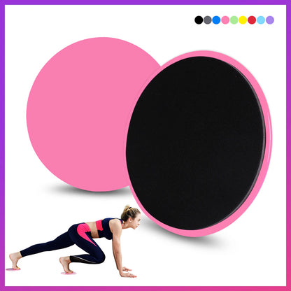 2PCS Fitness Core Sliders Exercise Gliding Discs Slider Full-Body Workout Accessories Abdominal Training Yoga Sports Equipment