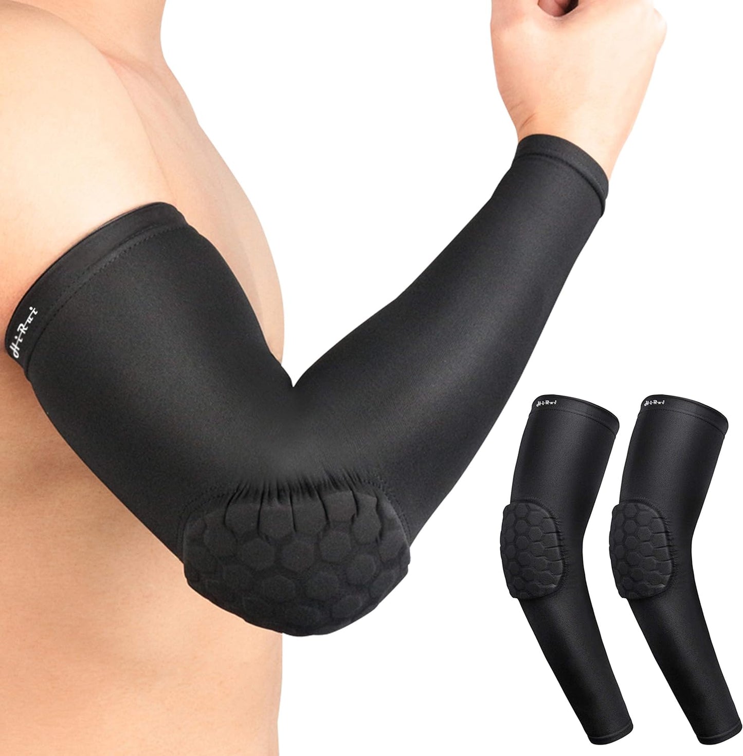 Elbow Pads for Teenagers Men Women, Elbow Brace Basketball Shooter Sleeves Arm Compression Sleeves