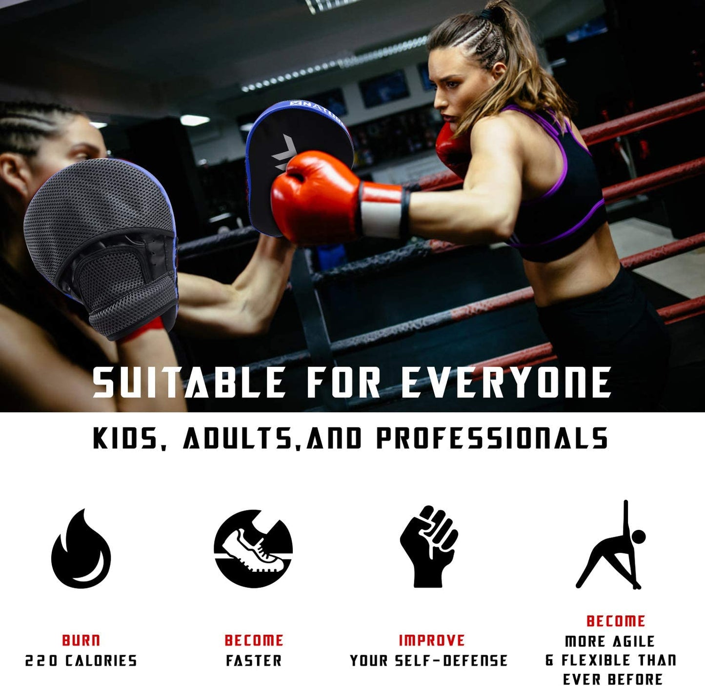 "Ultimate Curved Boxing MMA Punching Mitts for Precision Striking"