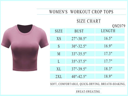 "3-Pack Women's Racerback Workout Crop Tops - Moisture-Wicking Athletic Shirts"