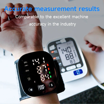 LED Wrist Blood Pressure Monitor with Voice