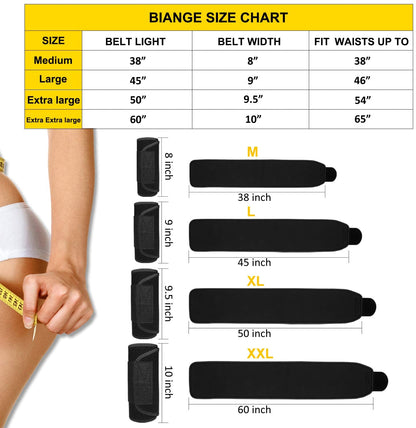 "Sweat Belt Waist Trainer for Women and Men - Slim Your Waist with Stomach Wraps"