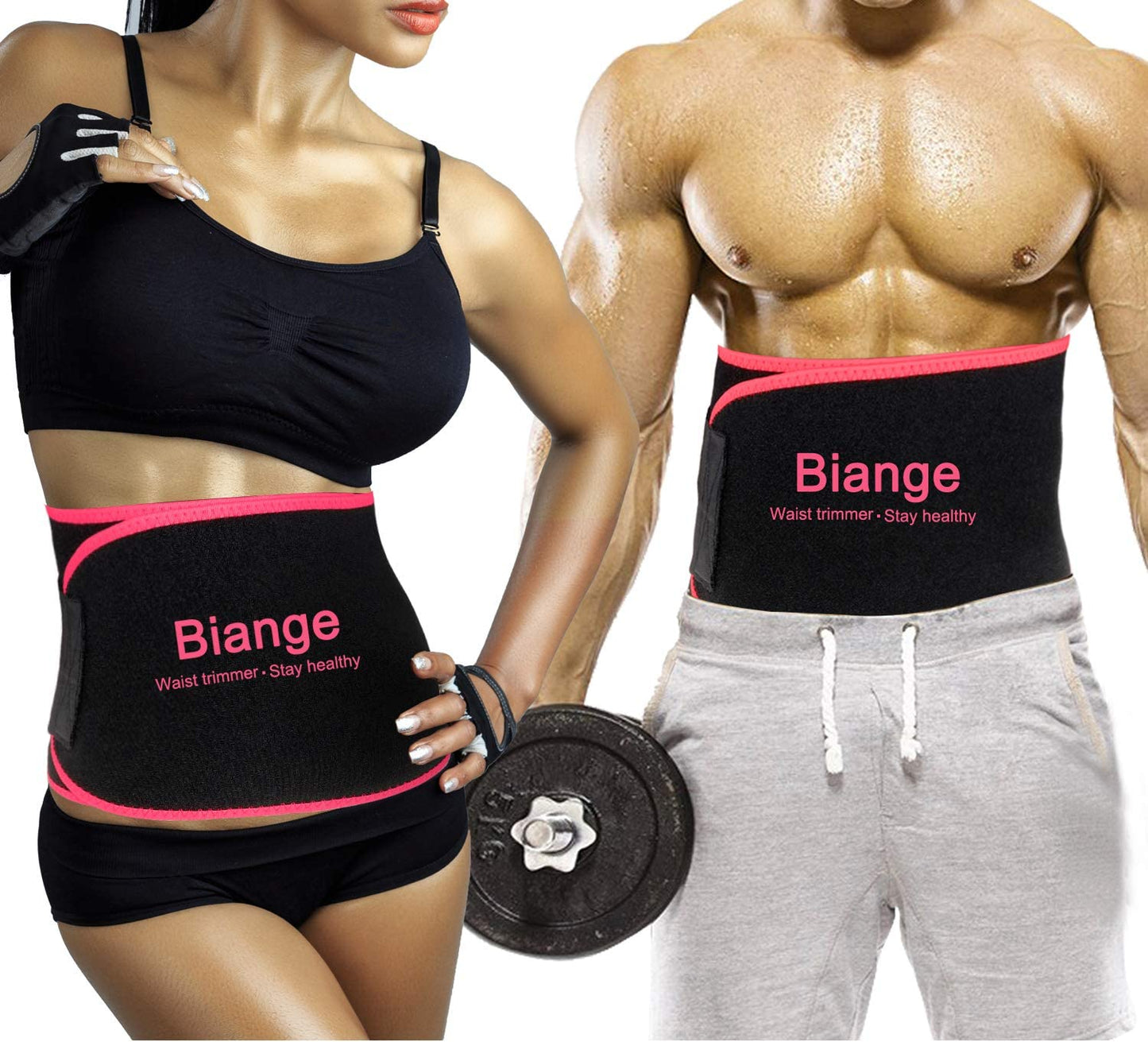 "Sweat Belt Waist Trainer for Women and Men - Slim Your Waist with Stomach Wraps"