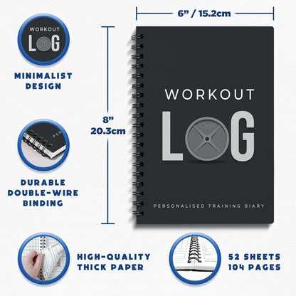 "Ultimate Fitness Planner: Achieve Your Goals with this Stylish Workout Journal"